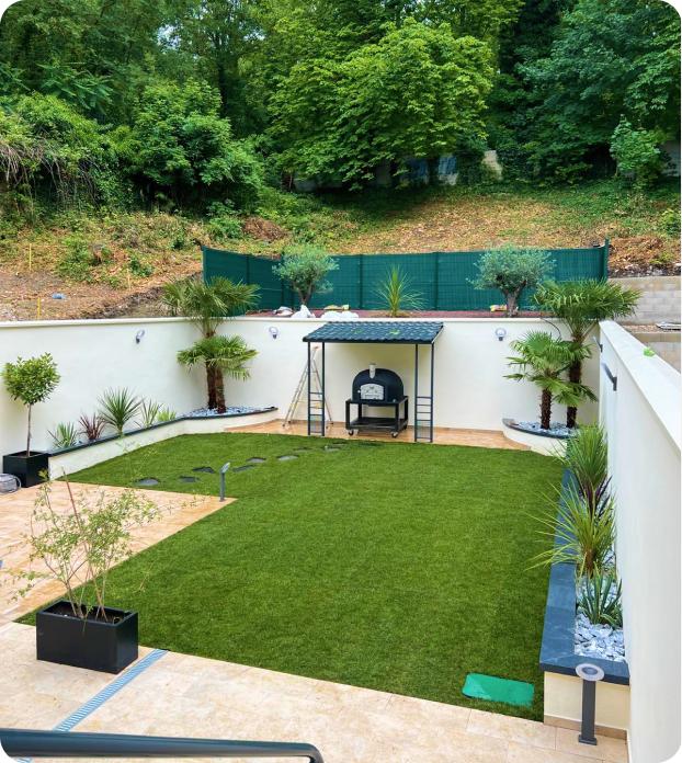 Réalisation de jardin par Alexandre Services